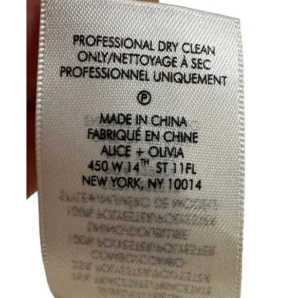 Alice + Olivia New Women's Denny Satin Boyfriend Single Breasted Blazer Ecru 4 - Picture 9 of 9